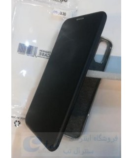 کیف چرم اورجینال شرکتی گوشی سامسونگ مدل a20 و a30 -  ( کیفیت فوق العاده) - محافظ 360 درجه - درب خمیده a30